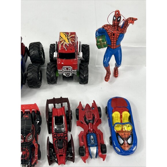 Hot Wheels Maisto Spiderman Lot Ornament Prowler Regener8rs Transforming Miles - Picture 3 of 9